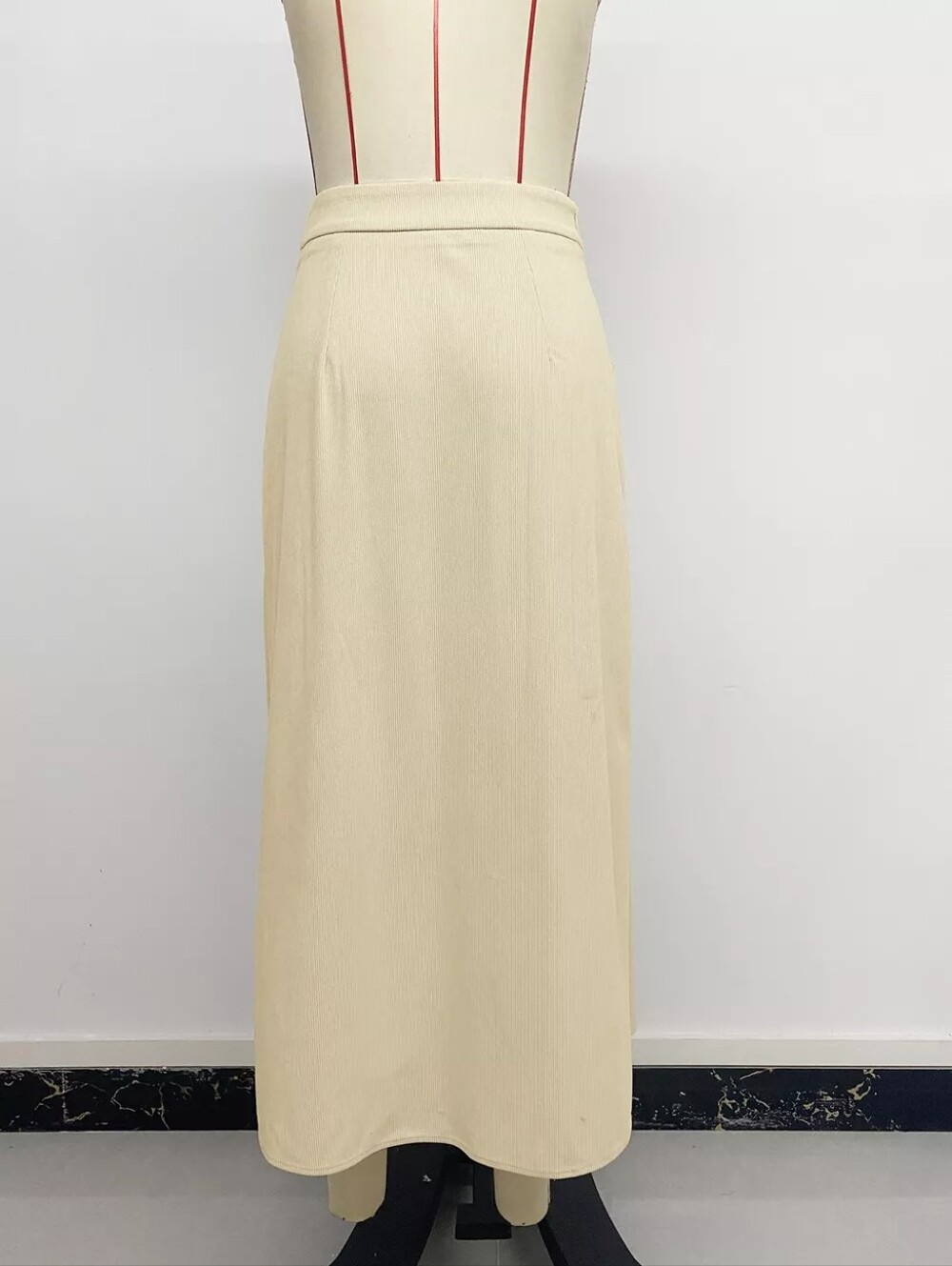 High Waist Pleated Midi Skirt - Picture 9 of 13